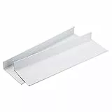 Sumnacon - Set di 2 mensole sospese con montaggio a parete in lega alluminio, giorno, ideali come organizer per bagno, decorative la casa, soggiorno, ufficio, camera da letto, cucina (40 cm, bianco