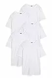 C&A Uomo T-Shirt Confezione Multipla|Confezione da 5 Taglie comode Bianco 5XL