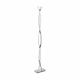 Eglo LASANA 2 Lampada da Terra Integriert, 36 W, Cromo E Bianco, 25 x 13 x 142 cm