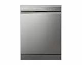 LG QuadWash DF242FPS Lavastoviglie Libera Installazione Serie 2, Classe D, 14 Coperti, 4 Bracci Irroratori, Vapore TrueSteam, EasyRack+, Dual Zone, Wi-Fi, Motore Inverter Direct Drive, Grigia