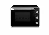 De'Longhi Forno Elettrico, 5 livelli di Cottura, Temperatura 80-230°C, Timer, Capacità 40L, Include Teglia, Griglia e Pinza EO40112.BK, Potenza 2000W, Nero