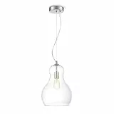 Home Sweet Home Moderno Lampadario Bello Big | 30/30/145cm | Chiaro | Lampadario a sospensione in vetro | adatto per sorgente luminosa LED E27 | Lampada a sospensione adatta per soggiorno