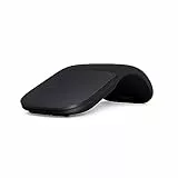 Microsoft Arc Mouse Bluetooth, BlueTrack Technology, Microsoft Windows 8/8.1/10, Nero
