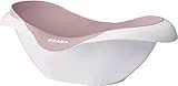 BÉABA - Vaschetta Baby per Bagnetto Neonati, Antiscivolo e Comoda, Ergonomica e Multiuso, Materiale Flessibile e Delicato, Tappo per Svuotare il Prodotto, Camélé'O, Made in France, Rosa