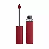 L'Oréal Paris Rossetto Liquido, Colore Intenso, Formula Matte a Lunga Durata, Con Acido Ialuronico, Resistente alle Sbavature, No transfer, Infaillibile Matte Resistance, Tonalità: 420 Le Rouge Paris