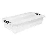 keeeper Contenitore con Coperchio, PP, 79.5 x 39.5 x 17 cm, Capacità: 33 L, Cornelia, Trasparente