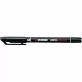NUOVO Stabilo 843/46 CF.10 STABILO OHPEN MEDIA NERO Stabilo OHPen universal permanente colore nero punta media 1mm per lucidi superfici liscie e CD-rom ricaricabile (cof. 10 pz)