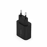 Belkin BoostCharge Caricabatteria da Parete da 25 W con PPS (USB-C PD, caricabatteria rapido per iPhone, Samsung, Galaxy Tab, iPad e Altri dispositivi)