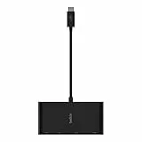Belkin Adattatore Multimediale USB-C, Hub USB-C con porte VGA, HDMI 4K, USB 3.0 ed Ethernet, per MacBook Pro, iPad Pro, Surface Pro, Chromebook e Altri, Nero - Amazon Vine