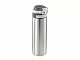Leifheit Flip Borraccia termica 600 ml, Borraccia acciaio con chiusura ermetica e resistente al calore, Pratico thermos caffè portatile, argento