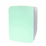 Flamingueo Mini Frigo Bar - Frigorifero Piccolo 10L, Portatile 12V 220V, da Camera, Raffreddamento e Riscaldamento, Skincare, per Auto