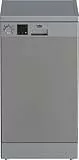Beko DVS05024S - lavastoviglie SLIM - 10 coperti - 5 programmi - display LED, Argento, Slimline (45 cm)