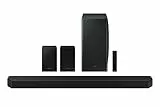 SAMSUNG Soundbar HW-Q950A Q-Symphony Cinematic Dolby Atmos Q-Series Soundbar TV (2021), Vero audio a 11.1.4 canali, compatibile con Amazon Alexa, SoundFit Sound+, Black