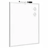 Amazon Basics Lavagna magnetica cancellabile, con struttura in alluminio, Bianco, 27,9 cm x 35,6 cm