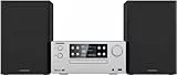 KENWOOD, Sistema Micro HiFi Stereo M-925DAB, con Sintonizzatore Radio DAB+, FM, Lettore CD e Presa USB, Display a Colori 2,4', Ingresso AUX per Sorgenti Analogiche e Cuffie, Silver