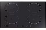 Candy CITT642C/E1 Piano Cottura a Induzione, 4 fuochi, Vetroceramica, da Incasso, Power Management, Touch, Grill, Blocco Sicurezza Bambino, 59x55x52 cm, Nero