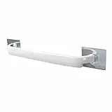 Generic Punch-Free - Portasciugamani da bagno con barra adesiva, per asta singola (bianco)