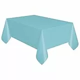Unique 46864 - Tovaglia di Plastica - 2,74 m x 1,37 m - Colore Verde Acqua