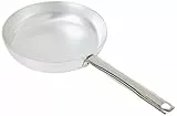 Pentole Agnelli ALMA11128 Alluminio Professionale 3 mm, Padella Dritta per Friggere con Manico Tubolare, 28 cm