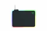 Razer Firefly V2 - Tappetino per mouse da gioco con superficie in microtrama e illuminazione RGB (Illuminazione del bordo a tutto tondo, Ferma-cavo integrato)