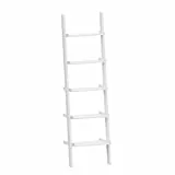 Marchio Amazon - Movian Libreria a 5 ripiani, colore bianco, 32,5 x 56 x 189 cm