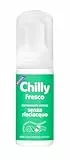 Chilly Senza Risciacquo, Detergente Intimo Senza Risciacquo Fresco, Da Usare Fuori Casa sulla Carta Igienica, Formula in Mousse a pH5, Clinicamente Testato - 100ml