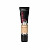 L'Oréal Paris Fondotinta Infaillible 32H Matte Cover, Make-Up dal Finish Matte Copertura Totale sulla Pelle, 155 Cool Undertone, 30 ml