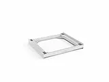 Meliconi Base Torre Basic Kit di Sovrapposizione in tecnopolimero per lavatrice e asciugatrice, Poliuretano, Bianco
