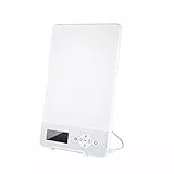 WWSUNNY Lampada per Terapia della Luce Sad,10000 Lux Lampada Diurna Portatile a LED Senza Raggi UV, Lampada da Terapia con 4 impostazioni del Timer, 2 Luminosità Regolabile | Funzione di Memoria