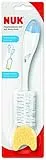 Nuk 10256278 Spazzola Pulisci Biberon, 2 in 1, Bianco/Blu, 1 pezzo