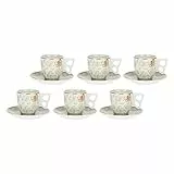 THUN - Set di 6 Tazzine da caffè - Linea Prestige - Cucina, per la Tavola - Porcellana