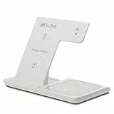 ALEMY Caricatore Wireless, Stazione Di Ricarica 3 in 1 15W, Base Caricabatterie Wireless Charger, Carica Batteria Compatibile con Iphone, Airpods, Apple Watch, Samsung, Xiaomi Ed Altri