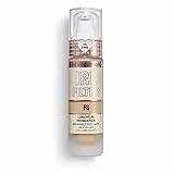 Makeup Revolution, IRL Filter, Fondotinta Longwear, Copertura da media a totale, Finitura opaca, Durata 16 ore, F8, Toni della pelle da medi a scuri, 23ml
