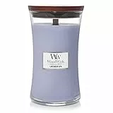 Woodwick 93492 Candela Grande Lavanda Spa, Cera, Violetto, 10x18 cm