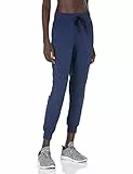 Amazon Essentials Pantaloni della Tuta Elasticizzati Tecnici Spazzolati (Taglie Forti Disponibili) Donna, Blu Marino Tintura Policromatica, M
