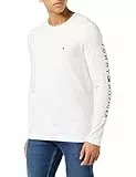 Tommy Hilfiger Maglietta Maniche Lunghe Uomo Tommy Logo Cotone, Bianco (White), L