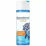Bepanthenol Tattoo Detergente Delicato con Pantenolo per Aftercare Rivitalizzante Tatuaggio, Ideale per Detergere e Proteggere i Tatuaggi, Ravviva i Colori, Gel Senza Sapone 200 ml