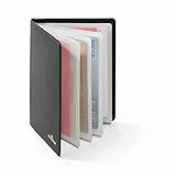 Durable 230958 - Porta carte di credito RFID Secure, capacità 8 tessere, 75x102 mm (LxH), carbone