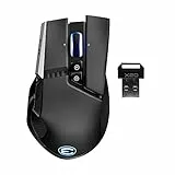 EVGA Mouse da gioco wireless X20, senza fili, nero, personalizzabile, 16.000 DPI, 5 profili, 10 pulsanti, ergonomico, 903-T1-20BK-KR