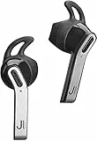 JAZ Auricolari Simphony Wireless V5.0, Twin TWS, con Tasti di Risposta/fine Chiamata e Gestione Musica, Base di Ricarica da 450 mAh