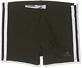 Adidas Fitness 3 Stripes Swim Boxer Boys, Swimwear Bambino, Black/White, 140 EU
