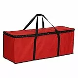 Totò Piccinni Borsa per Albero di Natale e Decorazioni Natalizie, Resistente e Impermeabile (Piccola 82x30x28cm. Per Alberi fino a 180 cm)