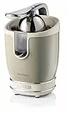 Ariete Spremiagrumi Vintage 413, Spremiagrumi Elettrico con Leva, 2 Coni per Frutti Grandi e Piccoli, Beccuccio Salvagoccia, Motore Silenzioso, Spremitura Professionale, 85W, Beige