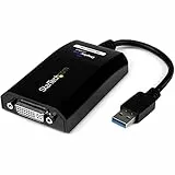 StarTech.com Adattatore USB 3.0 a DVI / VGA, 2048x1152, Scheda video e grafica esterna, Convertitore/ Adattatore per doppio monitor DVI e VGA o 2 display VGA, Supporta Mac e Windows (USB32DVIPRO)