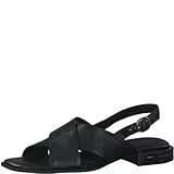 Marco Tozzi Donna 2-2-28117-28 Leder Sandalette, Sandali con Tacco, Nero Anticato, 41 EU