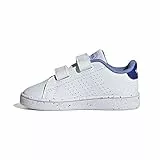 adidas Advantage Lifestyle Court Two Hook-And-Loop, Shoes-Low (Non Football) Unisex-Bimbi 0-24, Bianco (Ftwr White/Ftwr White/Blue Fusion), 24 EU