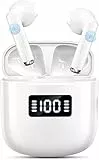 GCBIG Cuffie Bluetooth, Auricolari Bluetooth IP7 Impermeabile Cuffie Wireless con HiFi Stereo, Cuffiette Bluetooth Controllo Touch per iOS e Android