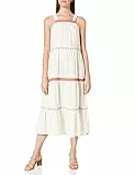 Superdry Abito Senza Maniche con Ricamo Dress, Crema di Burro, Small Donna