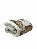 Biancheriastore New style at home Coperta Calda Plaid Pile Divano Orsetti Pesante Caldo Misura 127X152 cm Retro Sherpa Agnellato