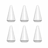 TQQ Penna di ricambio punta in silicone (bianco) (6 pezzi) (bianco)